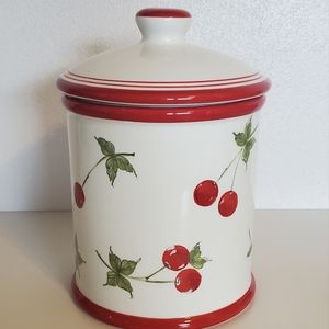 🔥 SOLD HOME Brand by Target Discontinued Red Cherry Large Canister